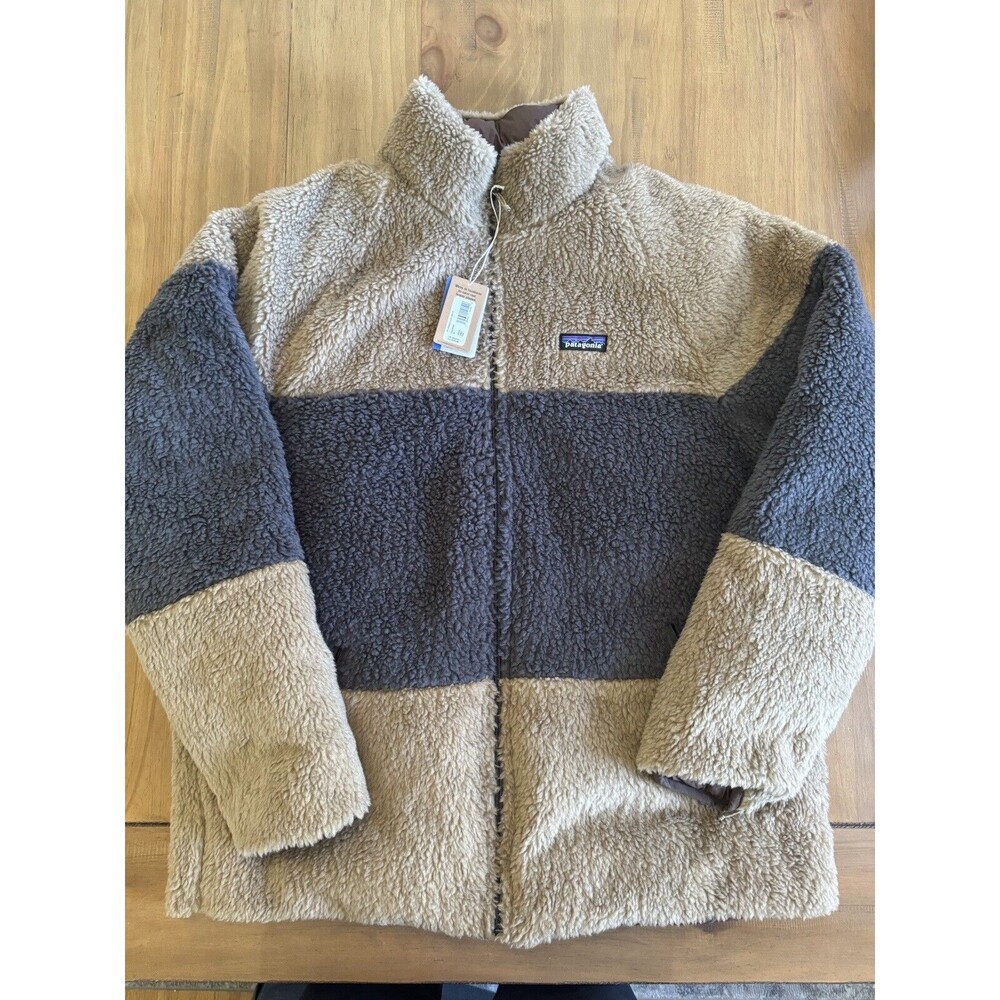 Men’s Patagonia Reversible Silent Down Jacket Cone Brown XL NWT $329